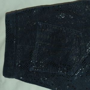Corduroy snakeskin jeans